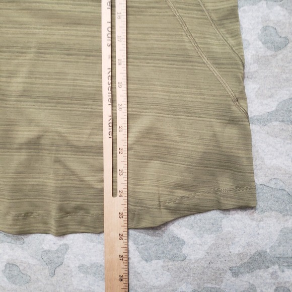 Athleta Top Womens Medium Green 1/4 Zip Long Sleeve - Picture 9 of 11